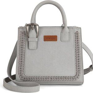 Stylish Wrangler Vegan Leather Tote Bag in Retro Gray – Organize in Elegance